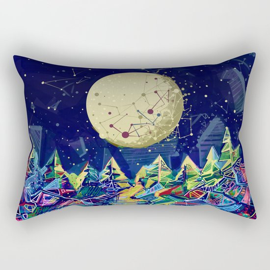 abstract forest Rectangular Pillow
