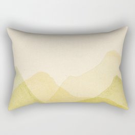 Abstract green mountains Rectangular Pillow