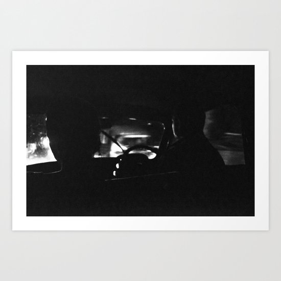Dark ride Art Print