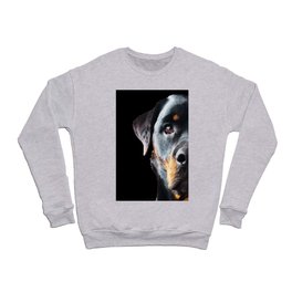 Rottie Love - Rottweiler Art By Sharon Cummings Crewneck Sweatshirt