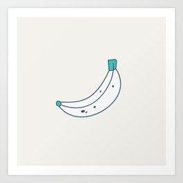 White banana  Art Print