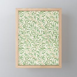 William Morris's (1834-1896) Willow bough famous pattern Framed Mini Art Print
