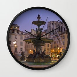 Rossio fountain, Lisbon Wall Clock