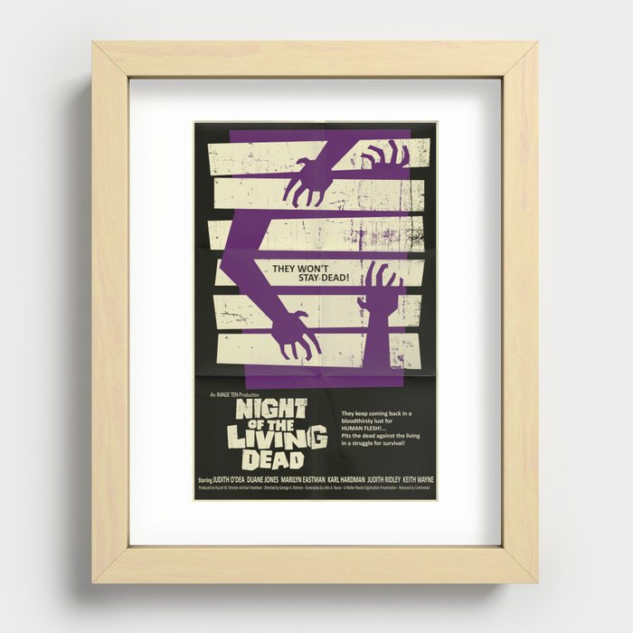 Night of the Living Dead  Recessed Framed Print
