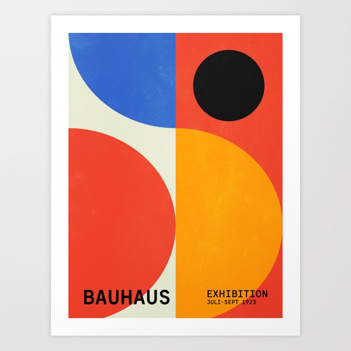 BAUHAUS 07: Exhibition 1923 | Mid Century Series Art Print