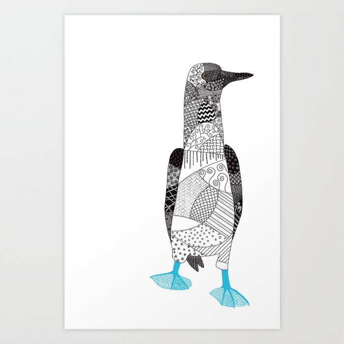 Blue Footed Booby Art Print