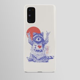 I Love Trash - Cute Funny Metal Raccoon Gift Android Case