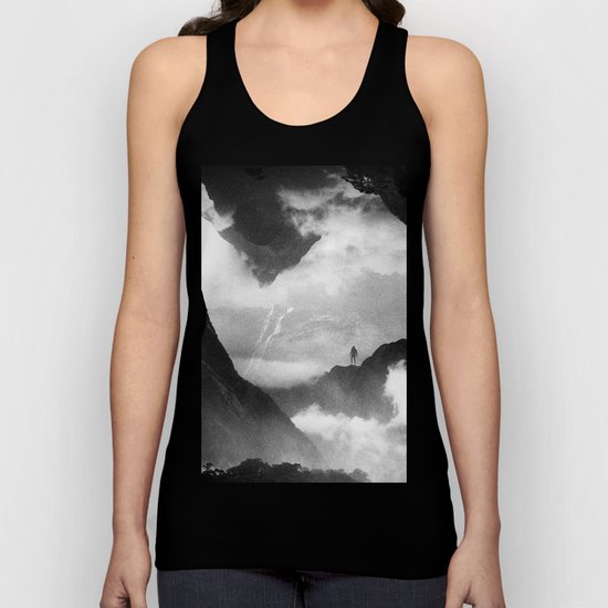 These mountains are mine of clouds Unisex Tank Top
