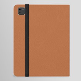 Mid-tone Ripe Pumpkin Orange Solid Color Autumn Earth-tone Pairs Pantone Burnt Orange 16-1448 TCX iPad Folio Case