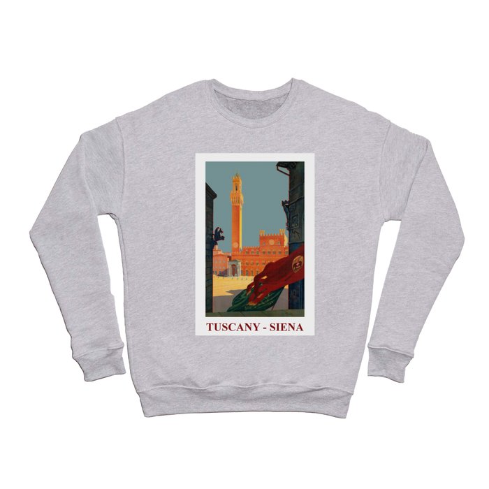 Tuscany - Siena Italy - Vintage Travel Crewneck Sweatshirt