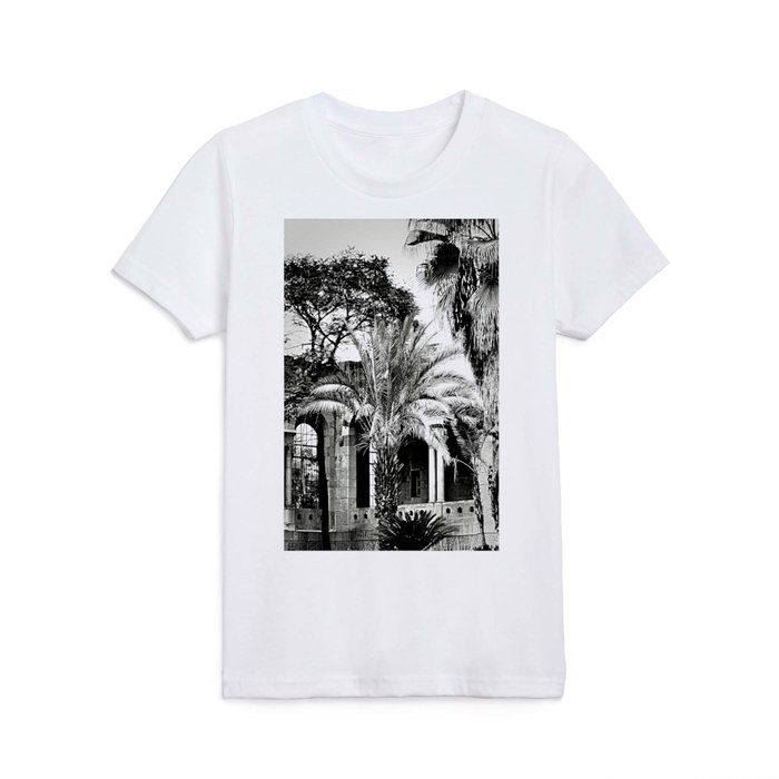 Arches and Palm Trees in Jerusalem Kids T Shirt