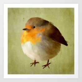 Chubby Bird Art Print