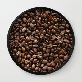 coffee bean medium roast brew Wall Clock