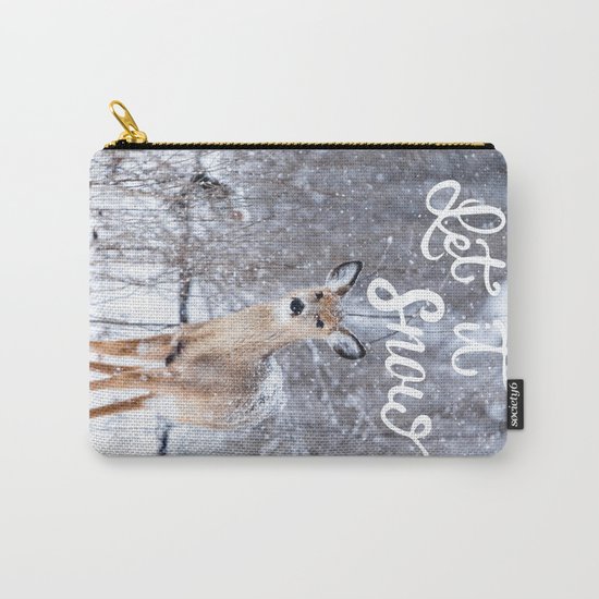 Let it Snow Christmas Carry-All Pouch