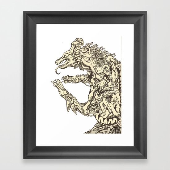 Belly of the Beast Framed Art Print