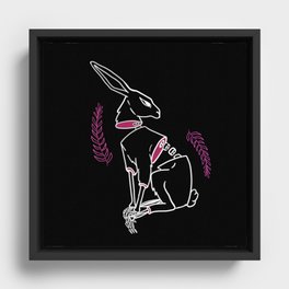 The Hare Framed Canvas