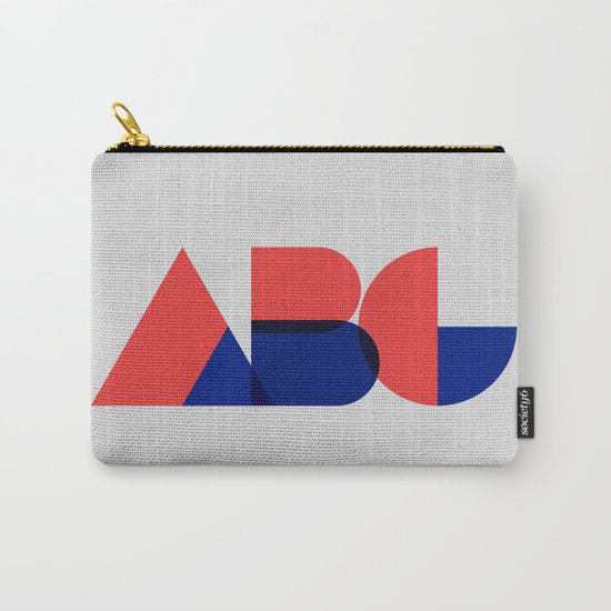 Geometric ABC Carry-All Pouch