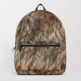Alaska Faux Fur Backpack | Faux, Furpelt, Brown, Fur, Graphicdesign, Alaska, Soft, Fauxfur, Fuzzy, Crowcreekcoolture 