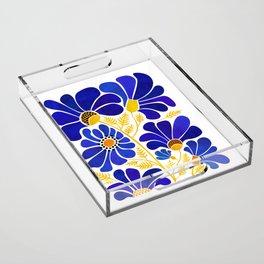 The Happiest Flowers Acrylic Tray