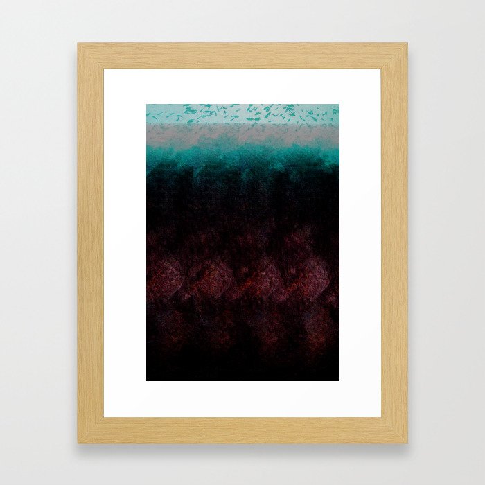 coral reef Framed Art Print