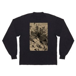 Melbourne- Australia - Grunge Map Design Long Sleeve T-shirt