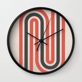 Retro & Abstract Lines  Wall Clock