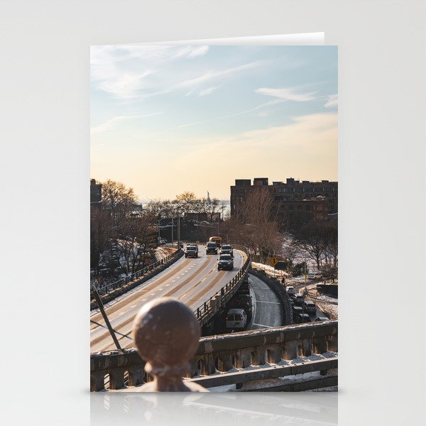 Statue of Liberty From the Brooklyn Bridge | Travel Photography Stationery Cards