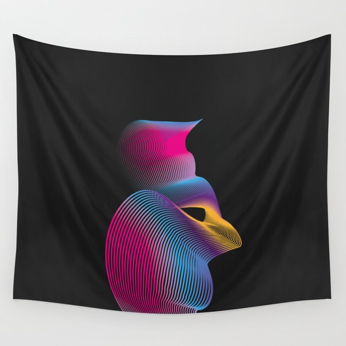 Digital Rooster Wall Tapestry
