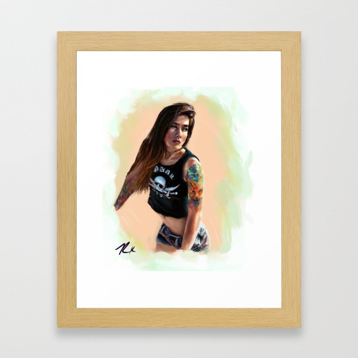 Tattooed Framed Art Print