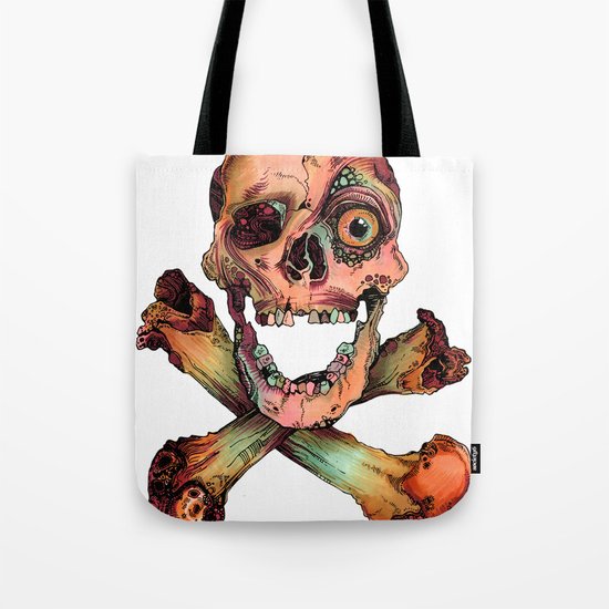 Skull in Color Tote Bag