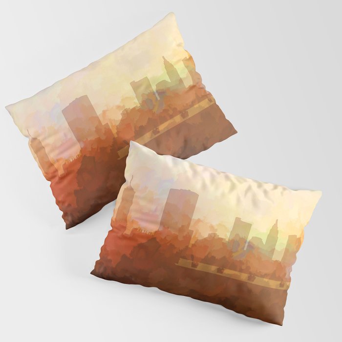 Columbus, Ohio Skyline - In the Clouds Pillow Sham