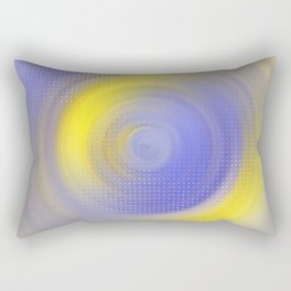 Yellow Blue Fluid Rectangular Pillow