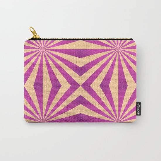 Purple and pale yellow - Geometric game Carry-All Pouch
