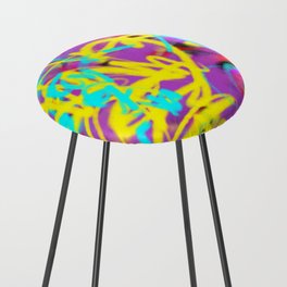 Street 32. Abstract Painting.  Counter Stool
