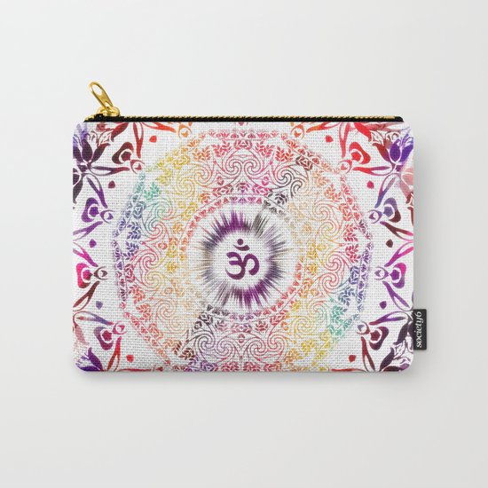 Radiant Om Mandala Carry-All Pouch
