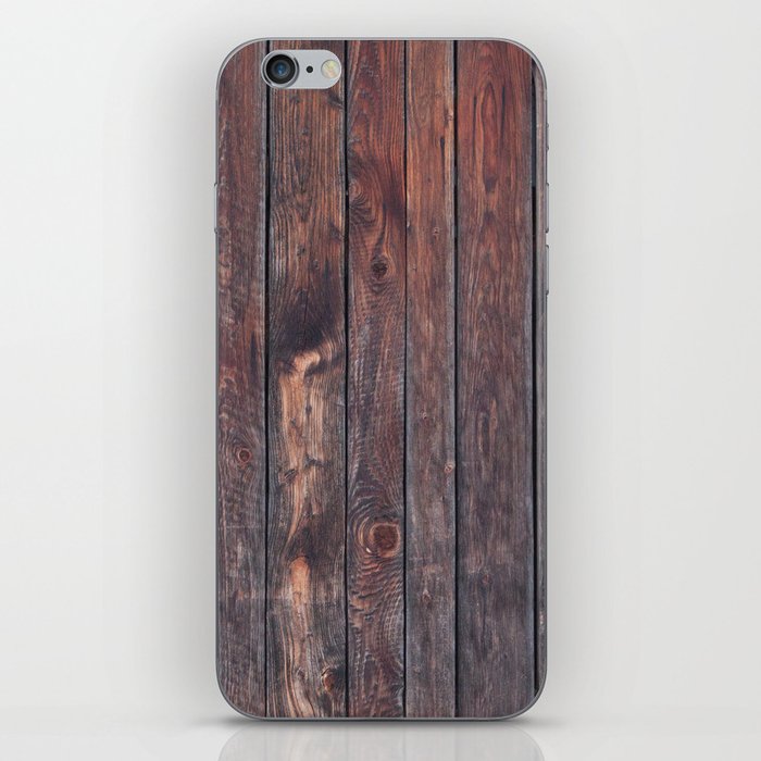 wood texture iPhone Skin