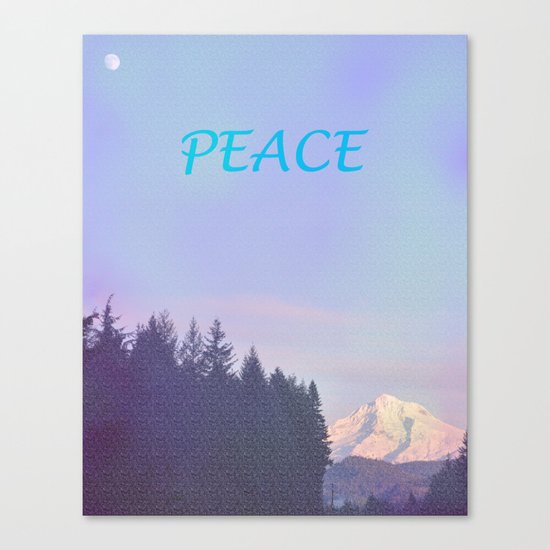 PEACE ON MOUNT HOOD Canvas Print