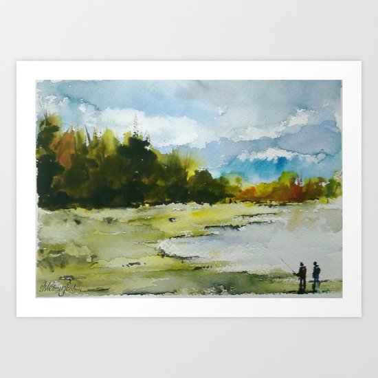 Fishing Art Print