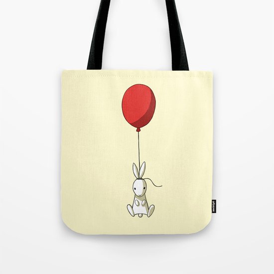 Balloon Bunny Tote Bag