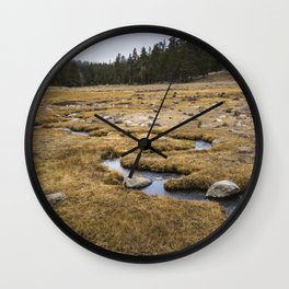 A little creek in a Big Meadow Wall Clock