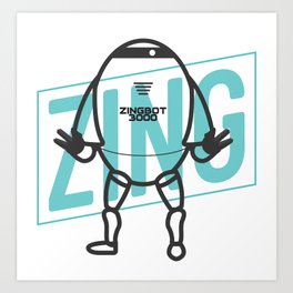 Big Brother Zingbot 3000 Tee Art Print