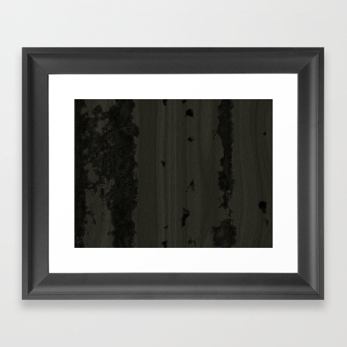 Dark wood Framed Art Print