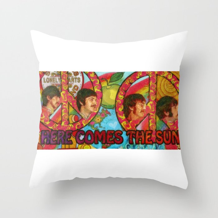 Here Comes the Sun Throw Pillow