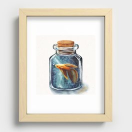 Galaxy Fish for Adoption Recessed Framed Print