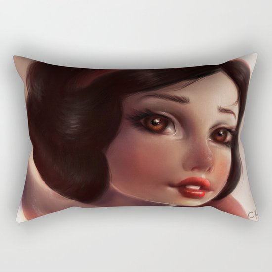 Snow white Rectangular Pillow