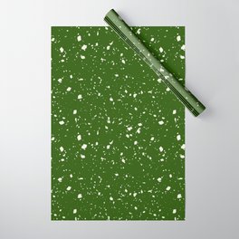 Green Terrazzo Seamless Pattern Wrapping Paper