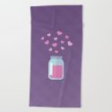 Crazy Beluga Beach Towel By Slugbunny Society6