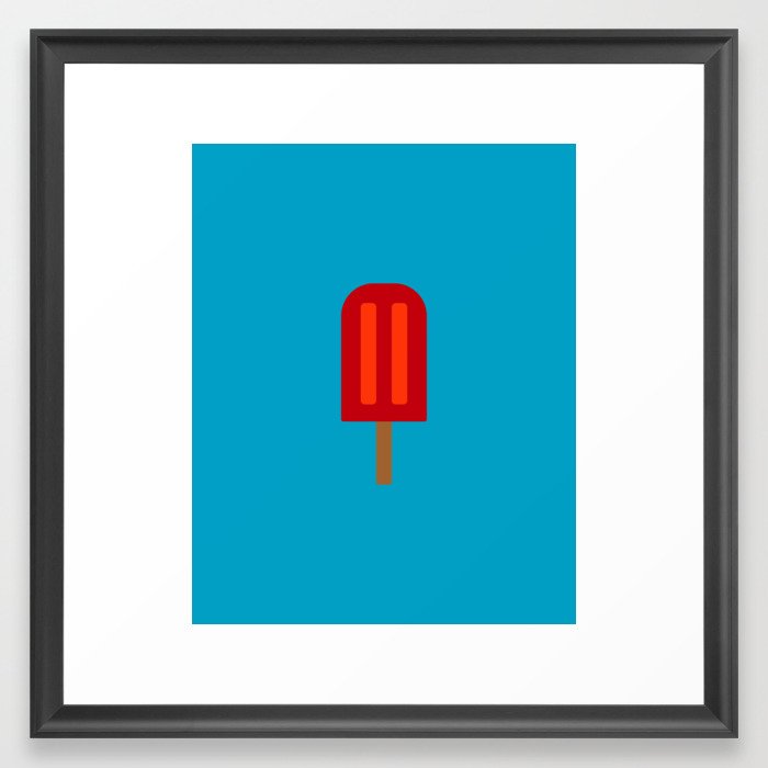 Cherry Popsicle  Framed Art Print