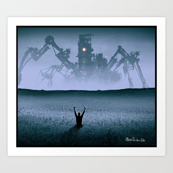 The attack Art Print
