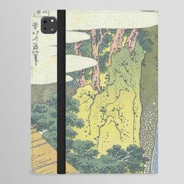 Hokusai, Waterfall At Oyama in sagami province iPad Folio Case